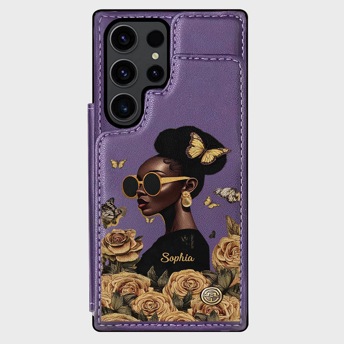Empowered Beauty - Personalized African American Wallet Phone Case