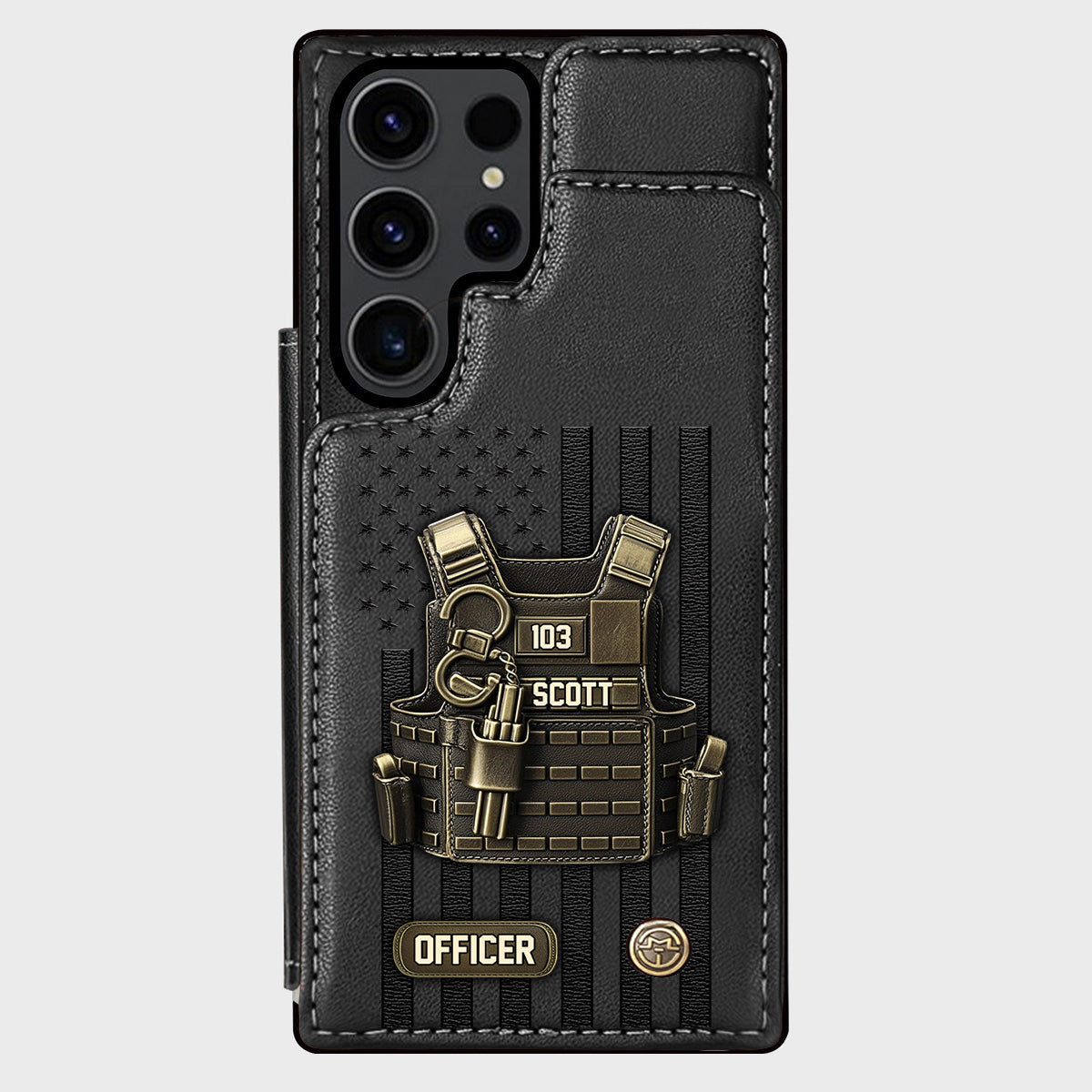 Proud Police - Personalized Police Officer Wallet Phone Case