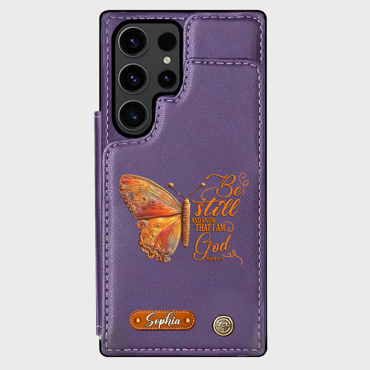 Be Still And Know That I Am God - Personalized Christian Wallet Phone Case