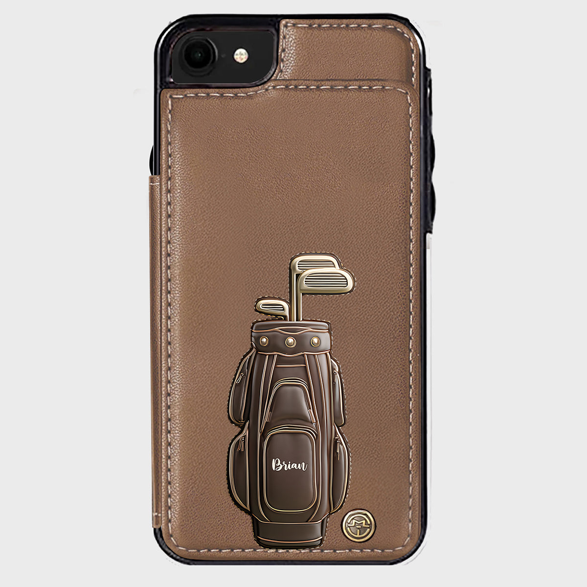 Luxury Gift For Golfer Custom Name - Personalized Golf Wallet Phone Case