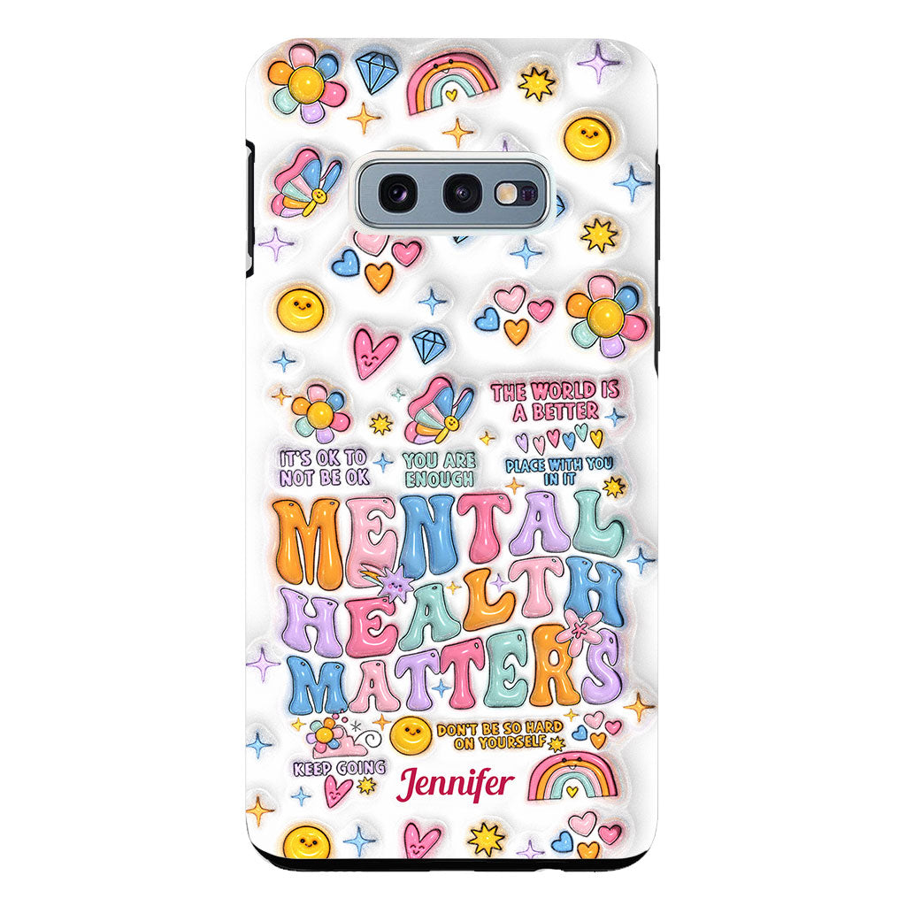 Mental Health Matter - Personalized Mental Health Awareness Clear Phone Case