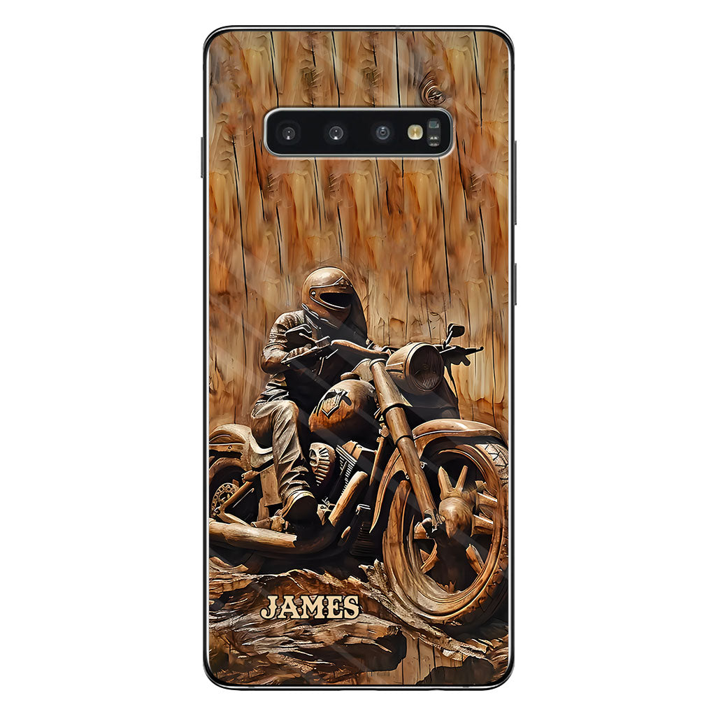 Never Underestimate An Old Man With A Motorcycle - Personalized Biker Phone Case