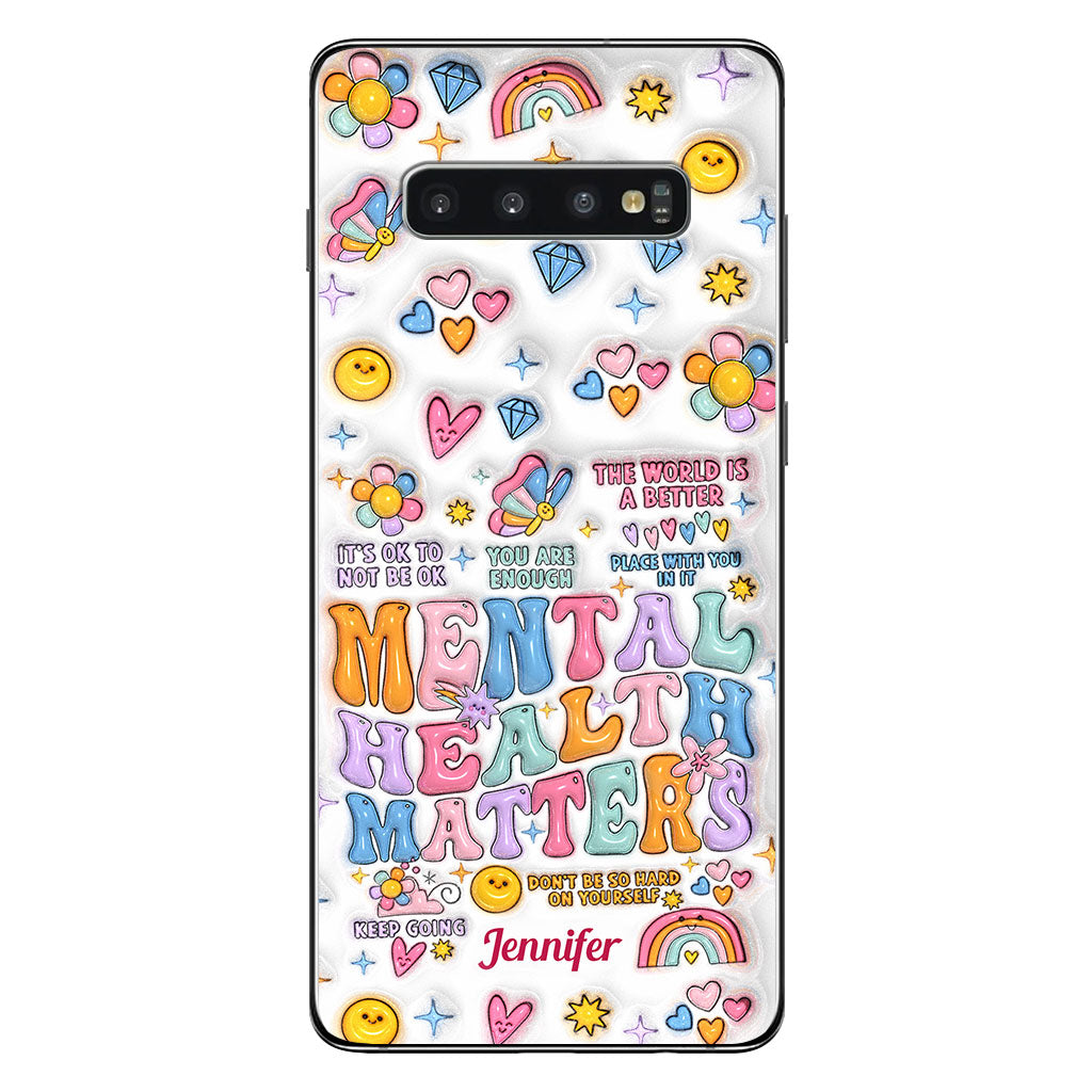 Mental Health Matter - Personalized Mental Health Awareness Clear Phone Case