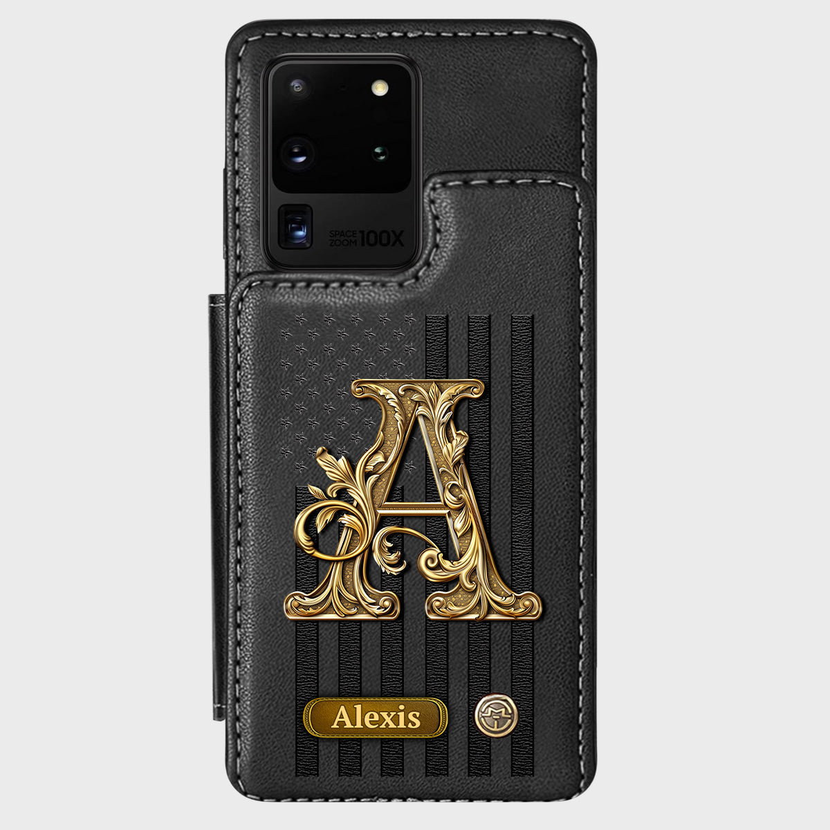 Initial Gift For Him, Gift For Man,... - Personalized Wallet Phone Case