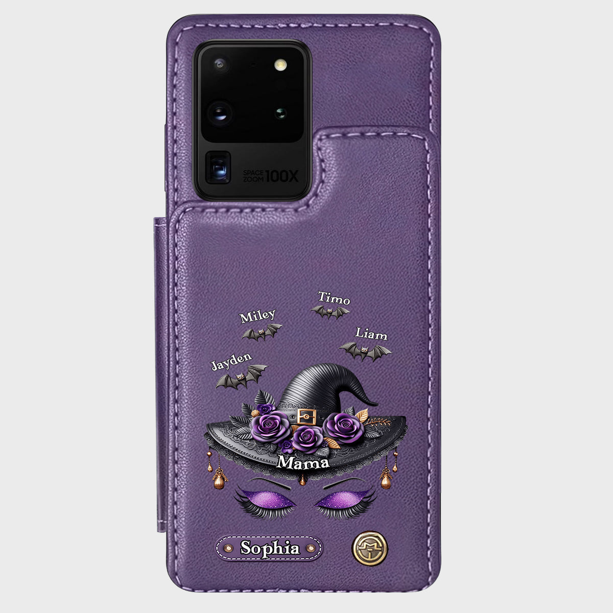 Perfect Gift For Mom, Grandma Witch - Personalized Mother Wallet Phone Case