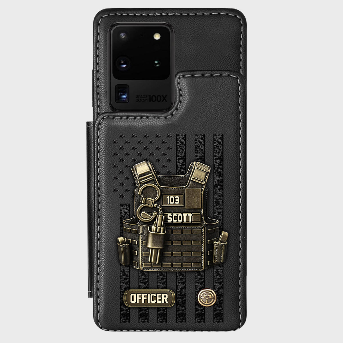 Proud Police - Personalized Police Officer Wallet Phone Case