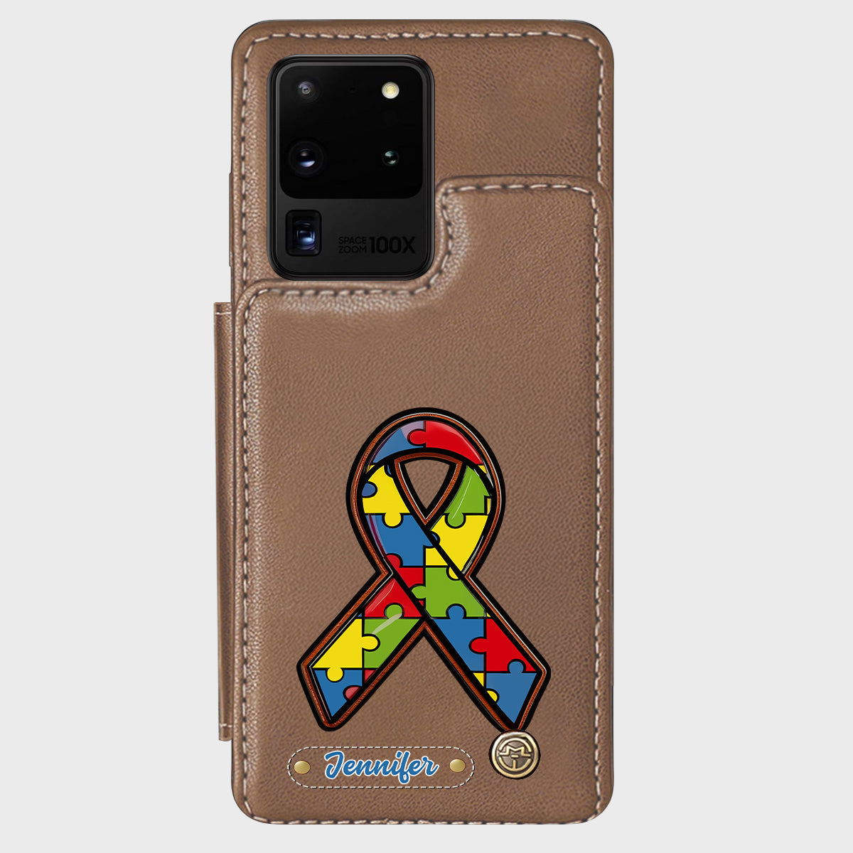Autism Awareness - Personalized Autism Awareness Wallet Phone Case