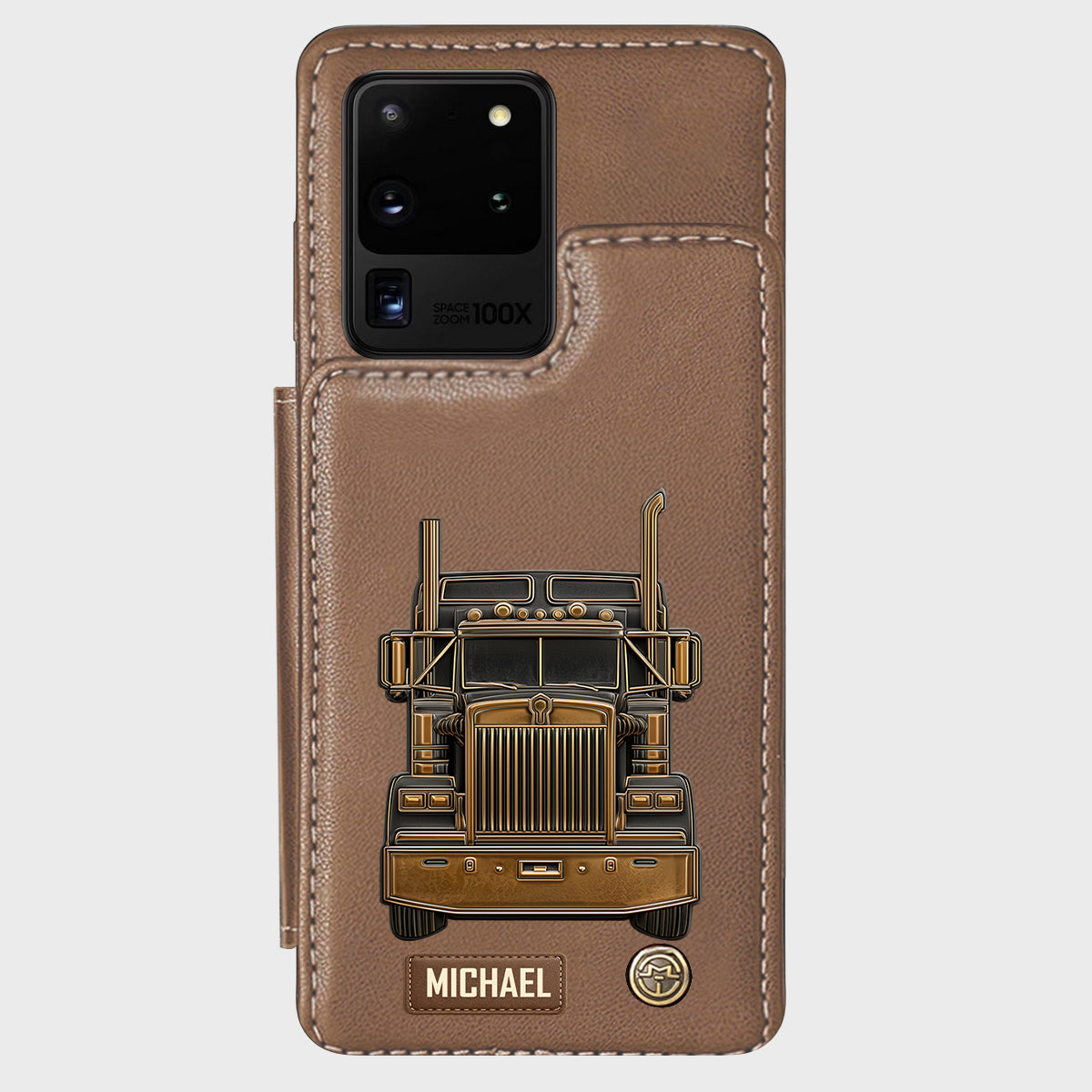Truck Driver - Personalized Trucker Wallet Phone Case