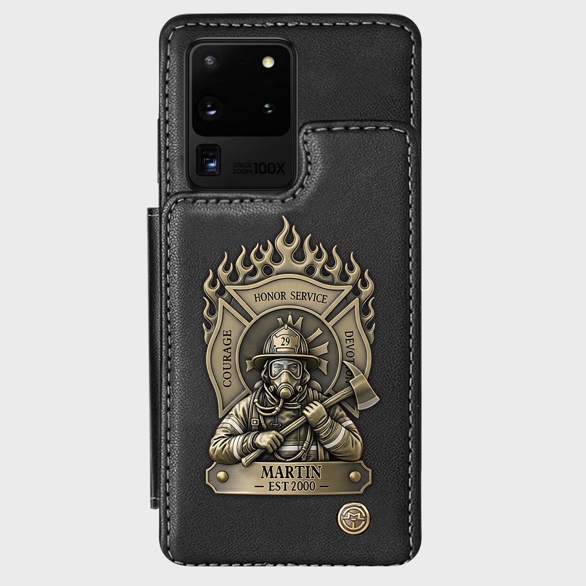 Proud Firefighter - Personalized Firefighter Wallet Phone Case