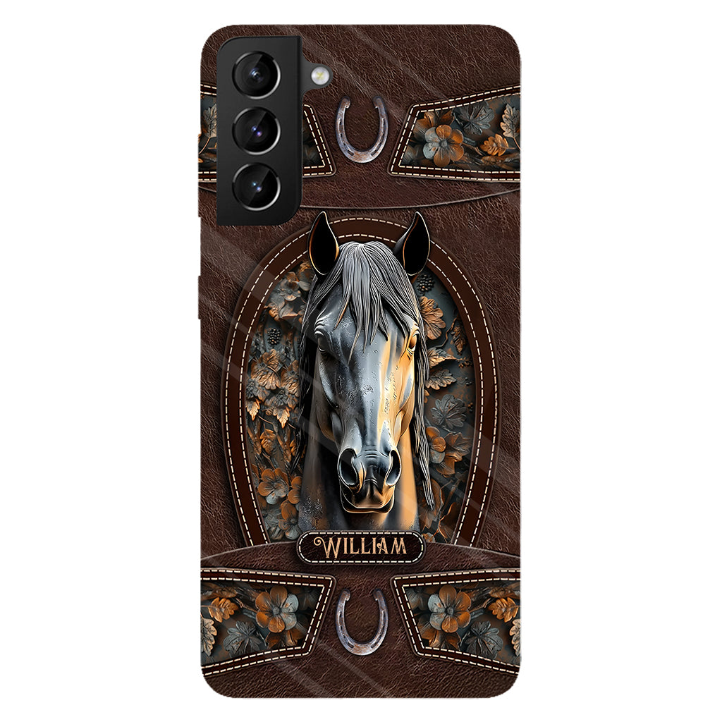 Love Horse - Personalized Horse Full Print Phone Case