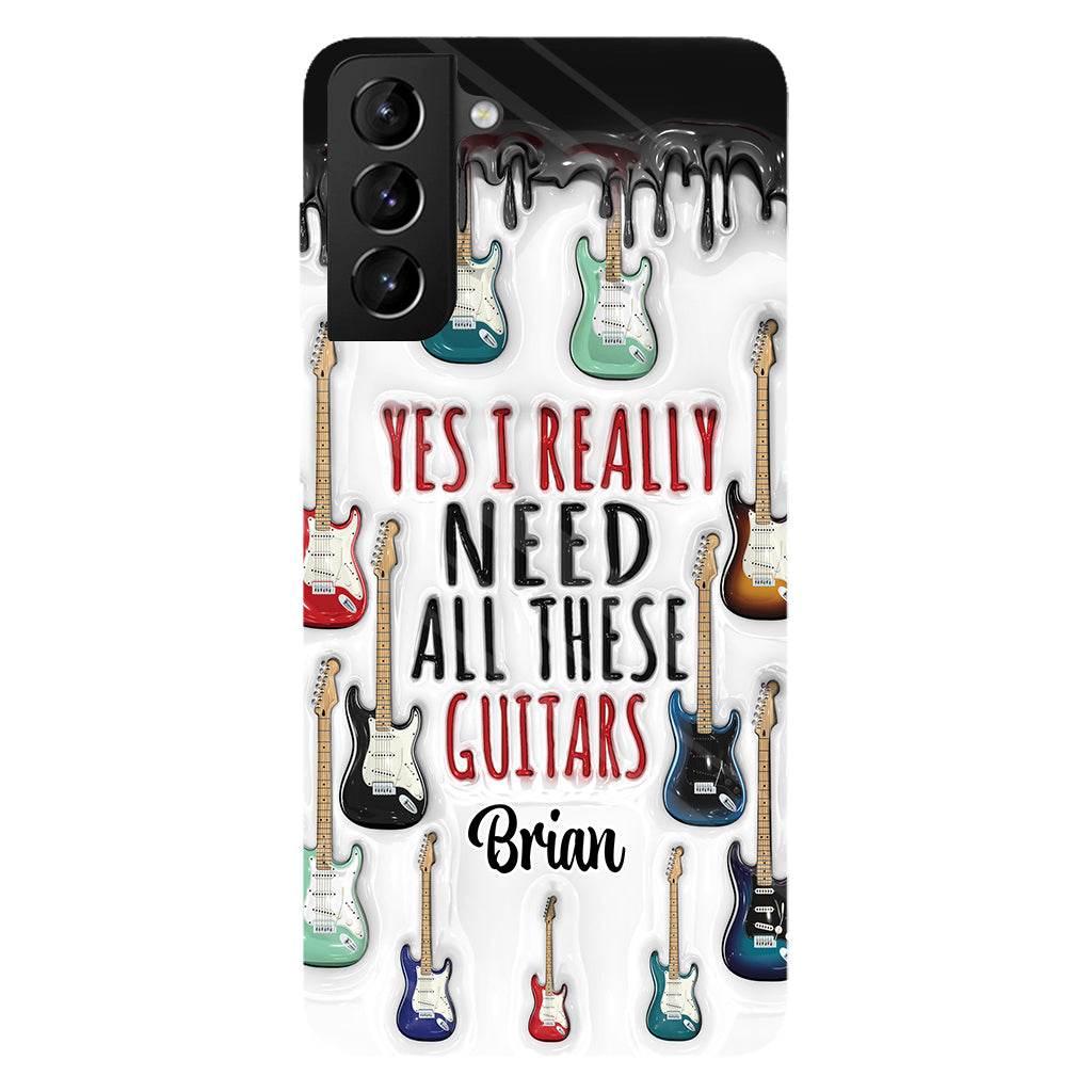 Yes I Really Do Need All These Guitars - Personalized Guitar Full Print Phone Case
