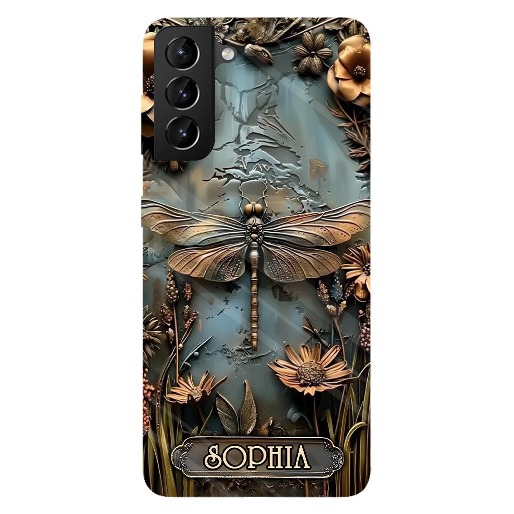 Beautiful Drafgonfly, Butterfly, Hummingbird - Personalized Gardening Full Print Phone Case