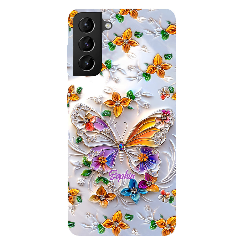 Stunning Butterfly Bee Dragonfly - Personalized Butterfly Full Print Phone Case