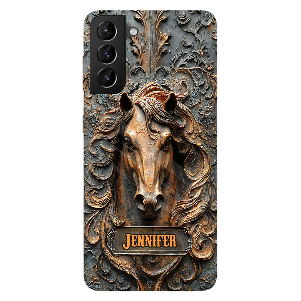Love Horses - Personalized Horse Full Print Phone Case