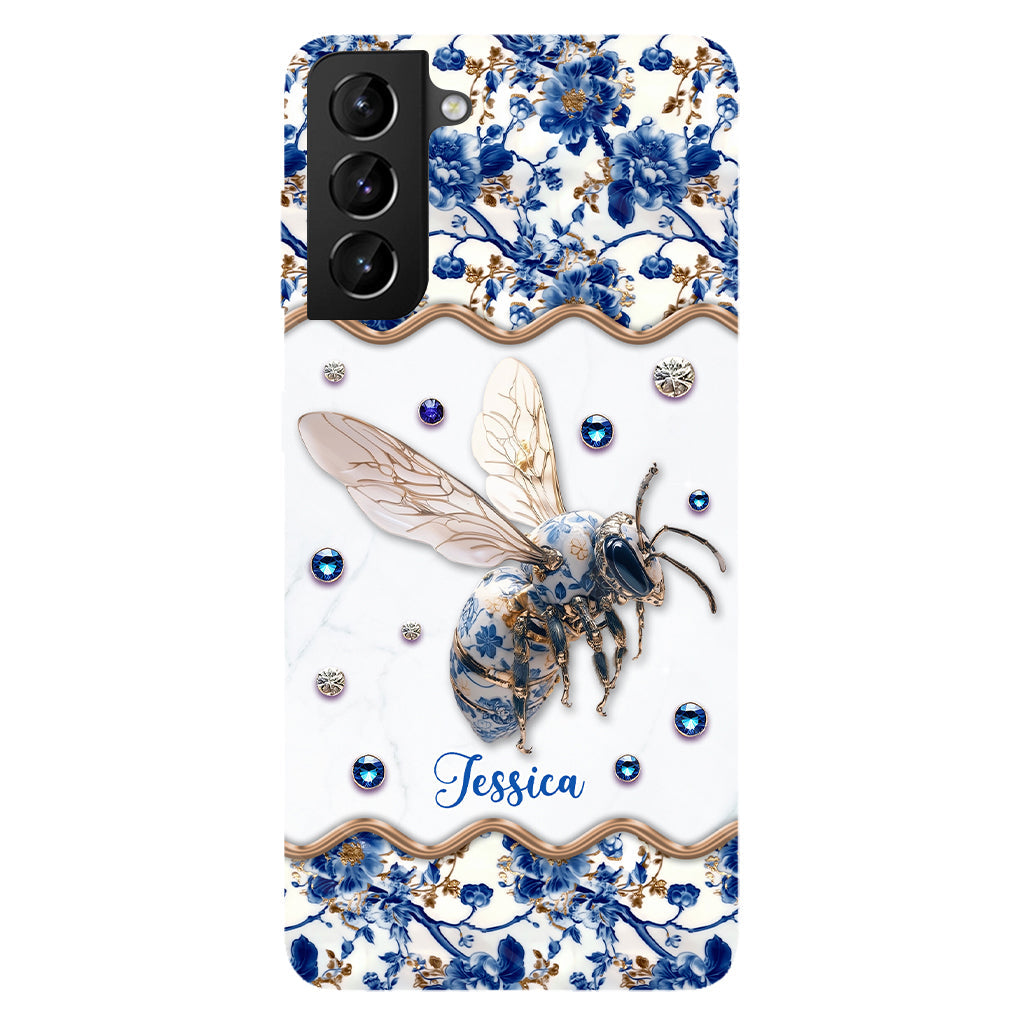 Bee Toile de Jouy - Personalized Bee Full Print Phone Case