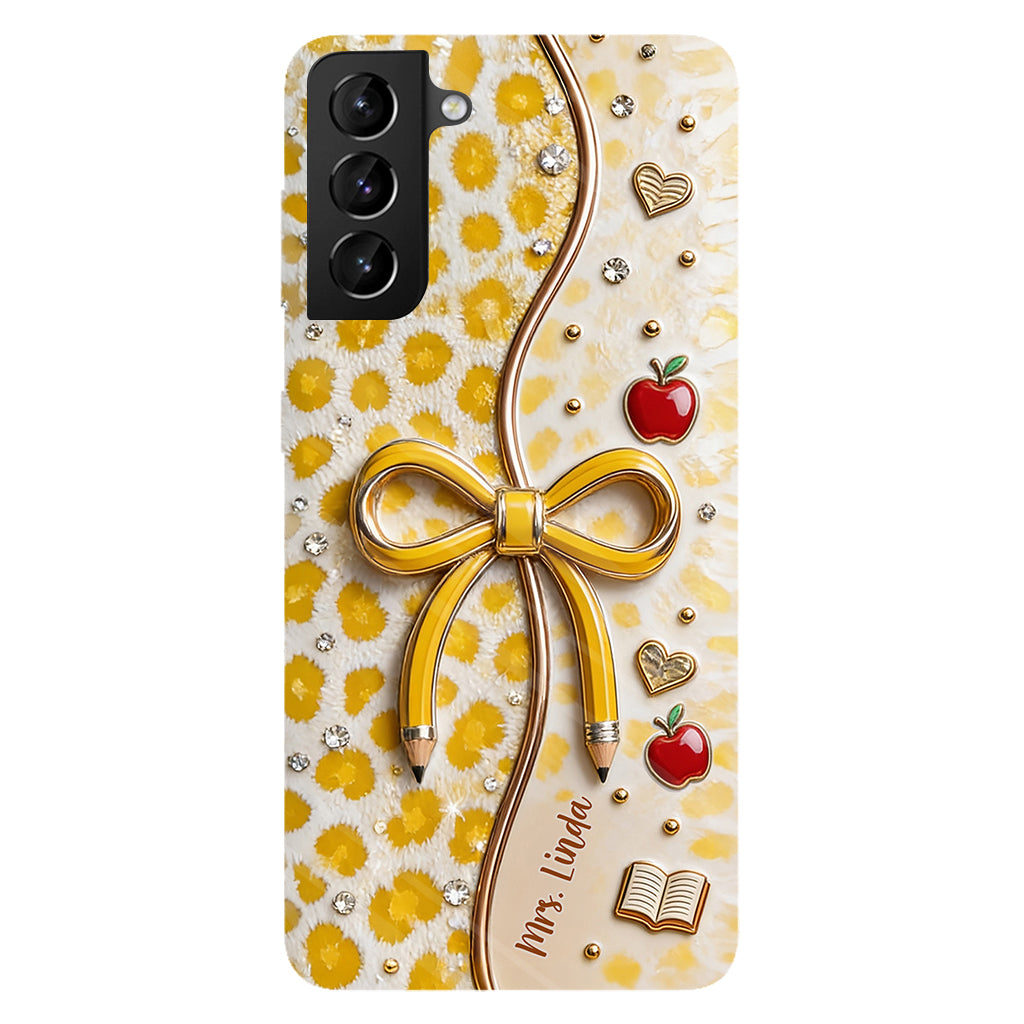 Back To School - Personalized Teacher Full Print Phone Case