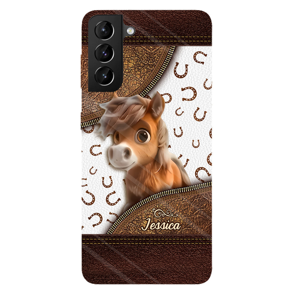 Cute Horse - Personalized Horse Full Print Phone Case
