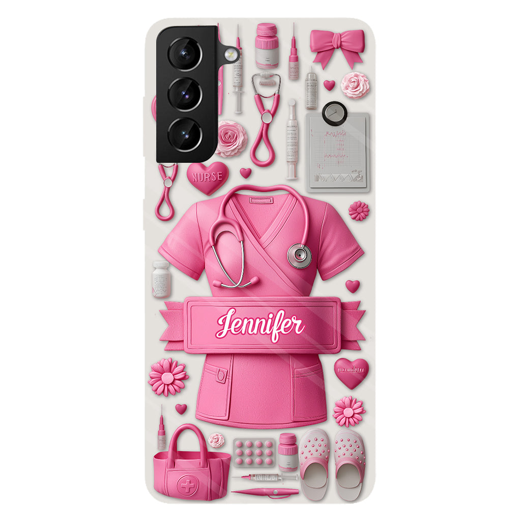 Nursing Is A Work Of Heart - Personalized Nurse Full Print Phone Case