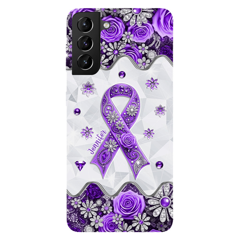 Cancer Awareness - Personalized Pancreatic Cancer Awareness Full Print Phone Case