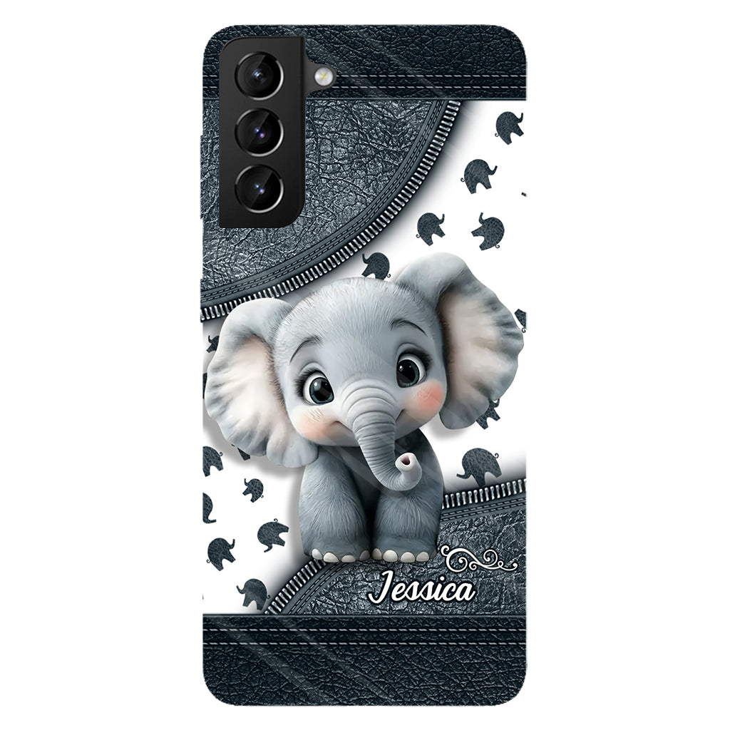 Cute Baby Elephant - Personalized Elephant Full Print Phone Case