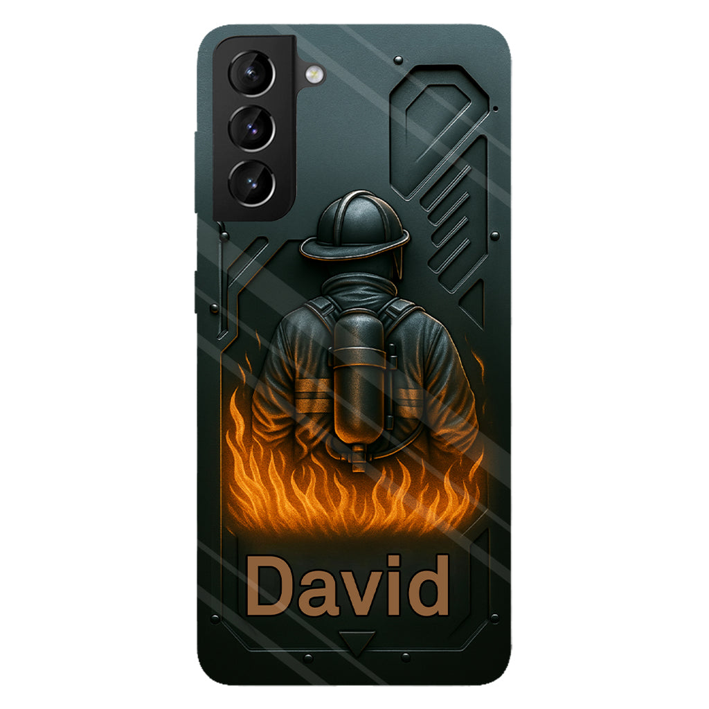 The Strone One - Personalized Firefighter Full Print Phone Case