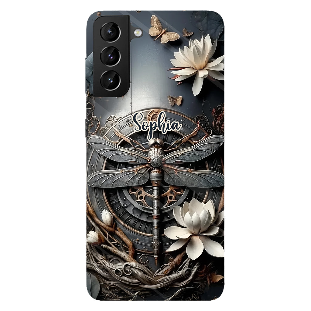 Black Dragonfly - Personalized Dragonfly Full Print Phone Case