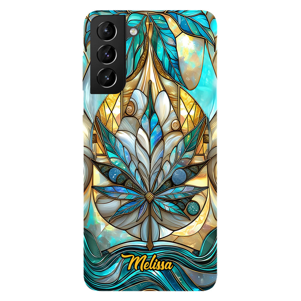 Stunning Leaf - Personalized Weed Full Print Phone Case