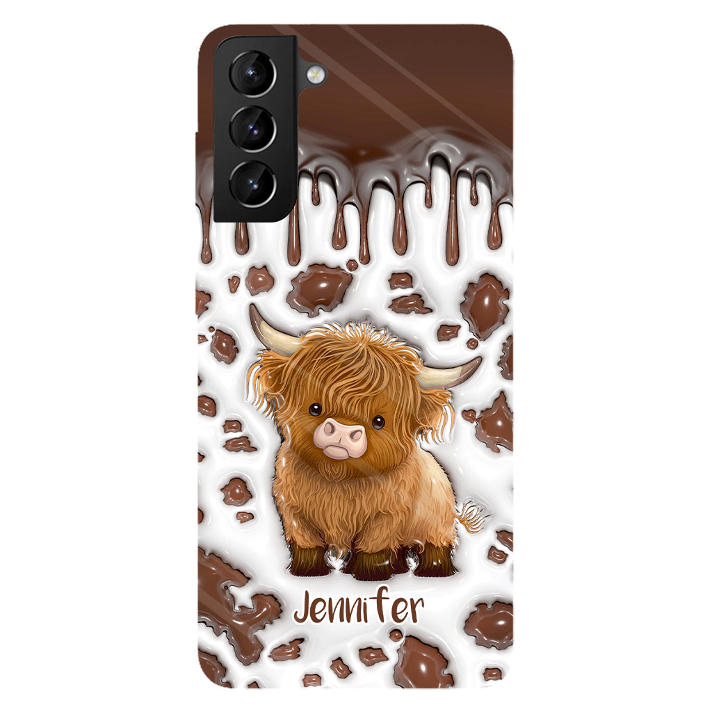 Just A Girl Who Loves Highland Cow - Personalized Full Print Phone Case