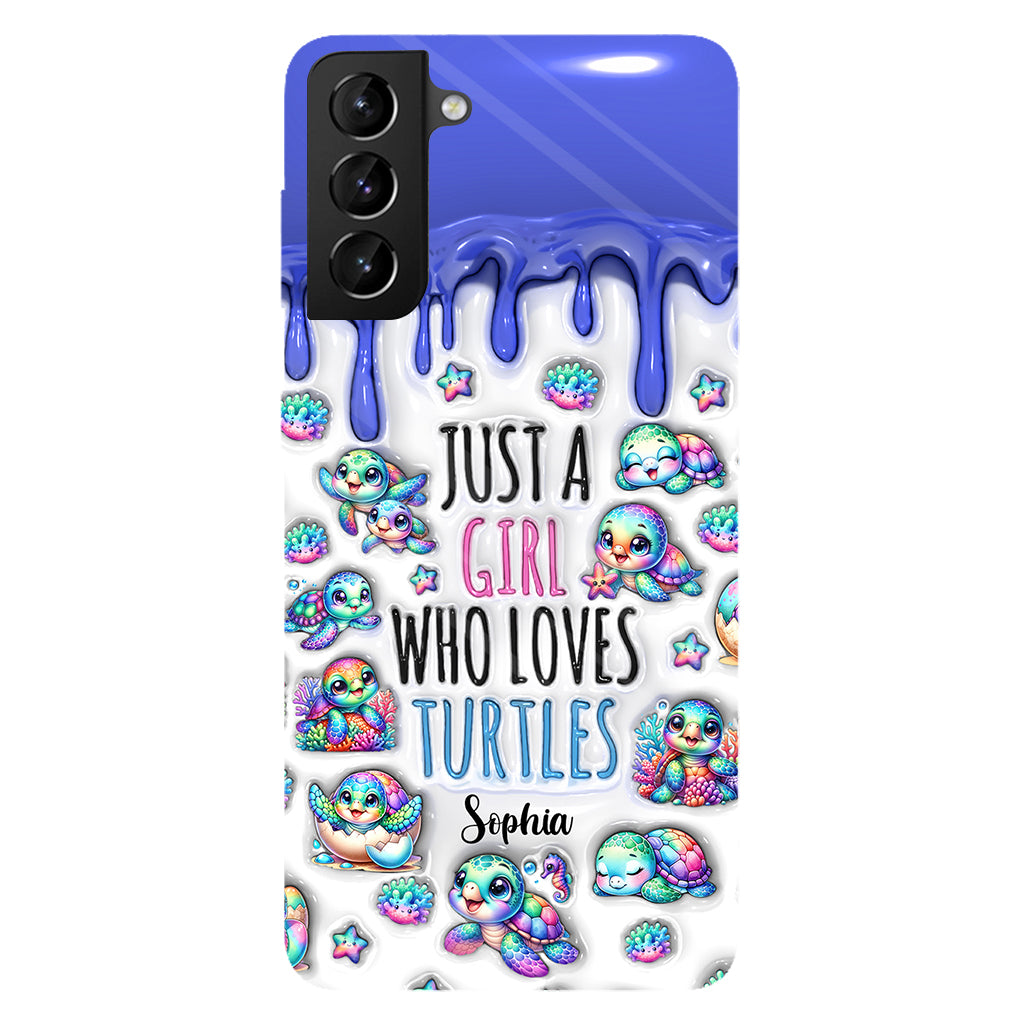 Just A Girl Who Loves Turtles - Personalized Turtle Full Print Phone Case