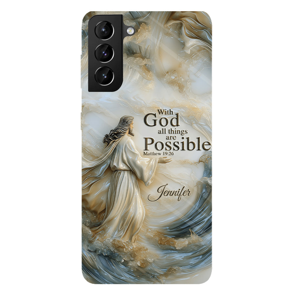 With God - Personalized Christian Full Print Phone Case