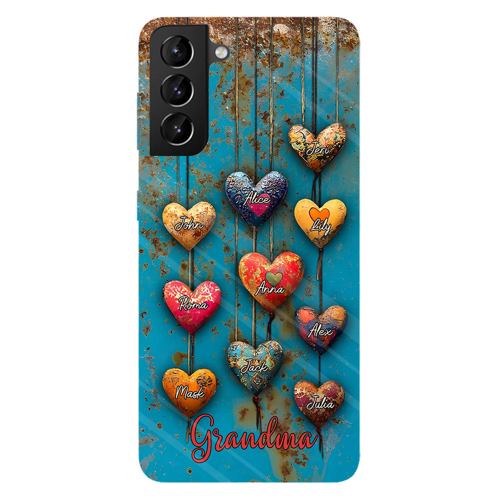 Grandma's Mom's Sweethearts - Personalized Grandma Full Print Phone Case