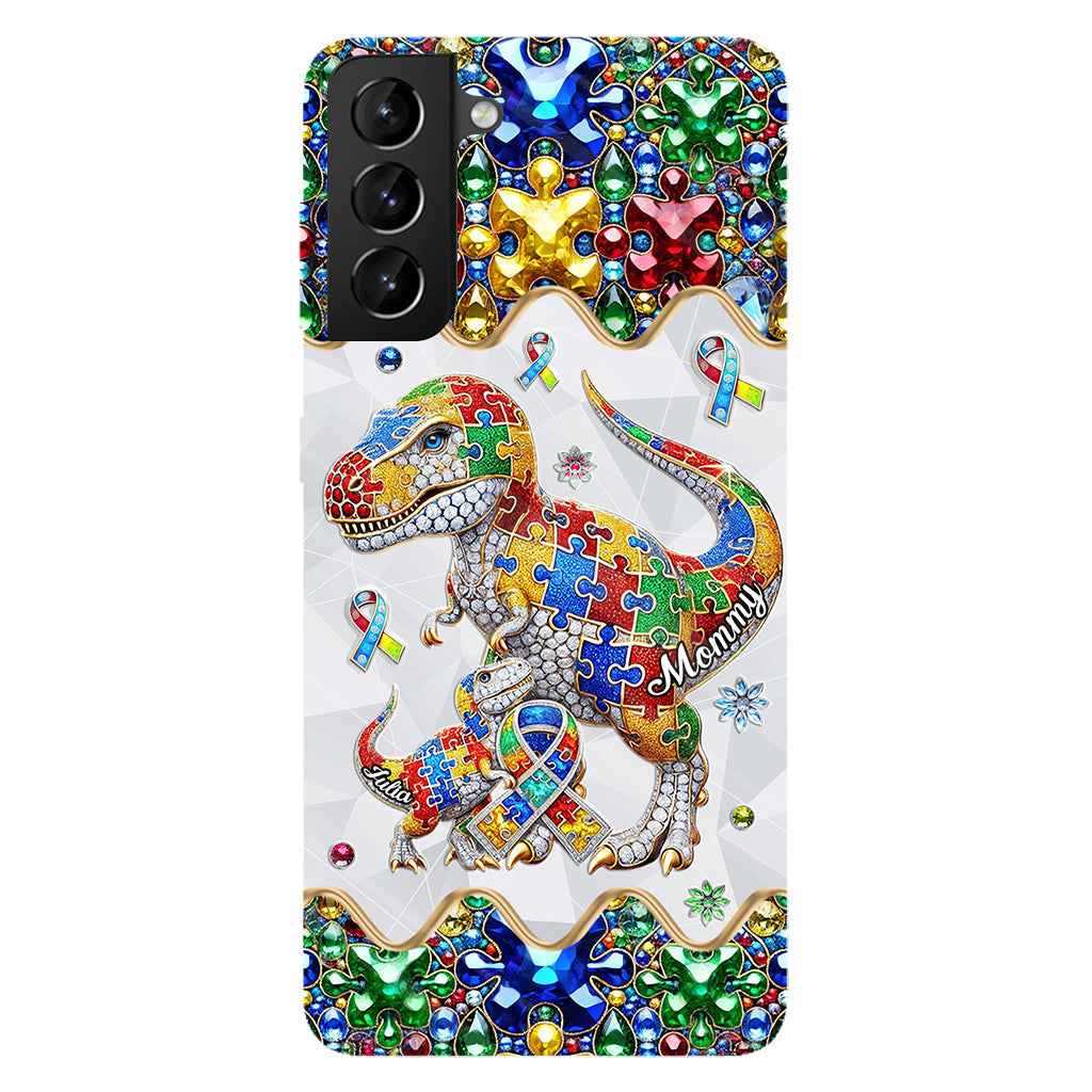 Strong Mama - Personalized Autism Awareness Full Print Phone Case