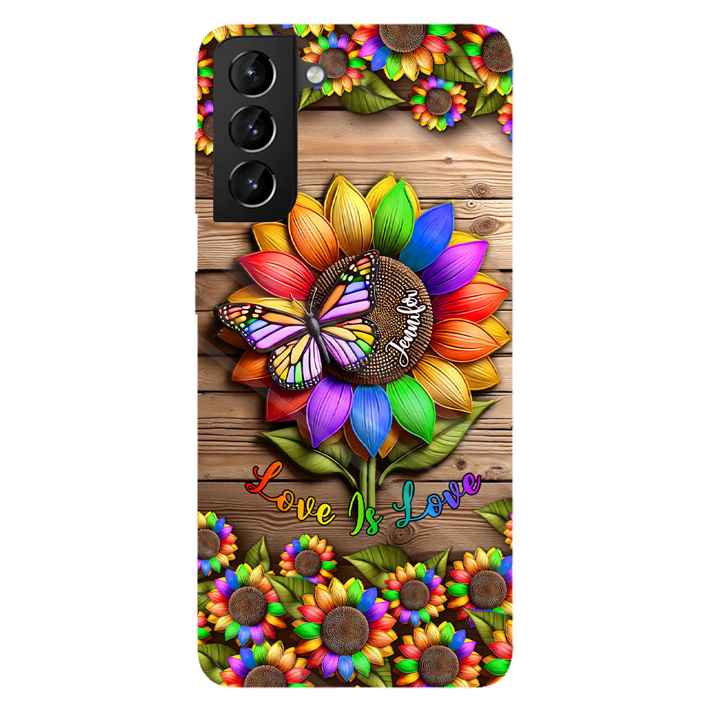 Love Is Love - Personalized LGBT Support Full Print Phone Case