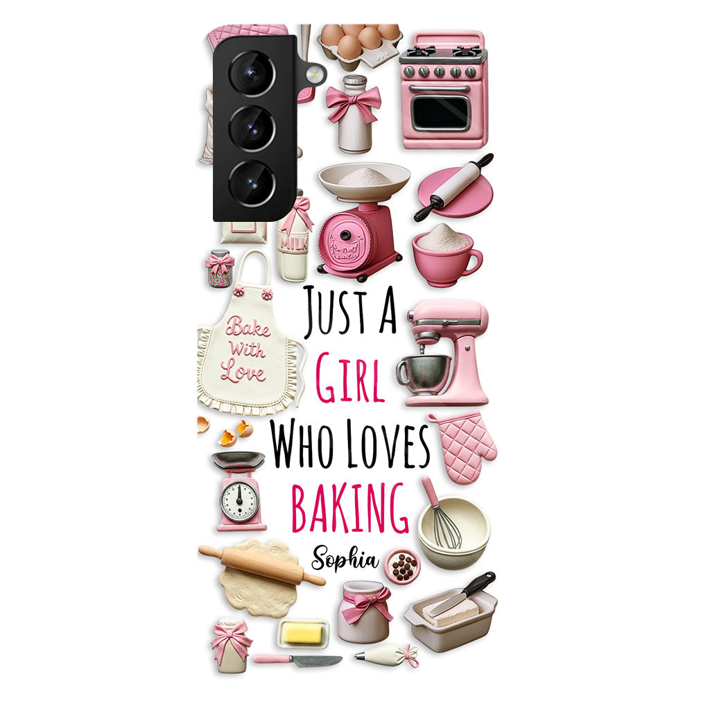 Just A Girl Who Loves Baking - Personalized Baking Full Print Phone Case