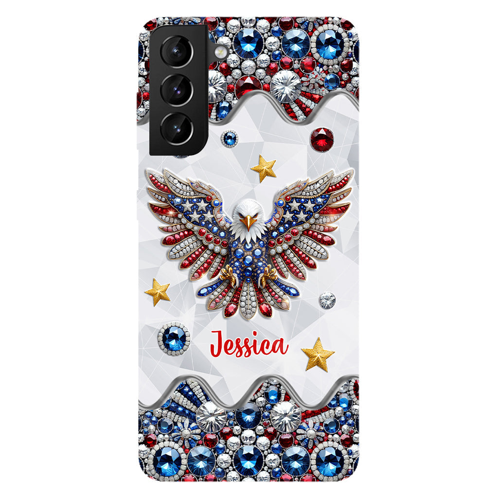 Patriotic Eagle - Personalized Bald Eagle Full Print Phone Case