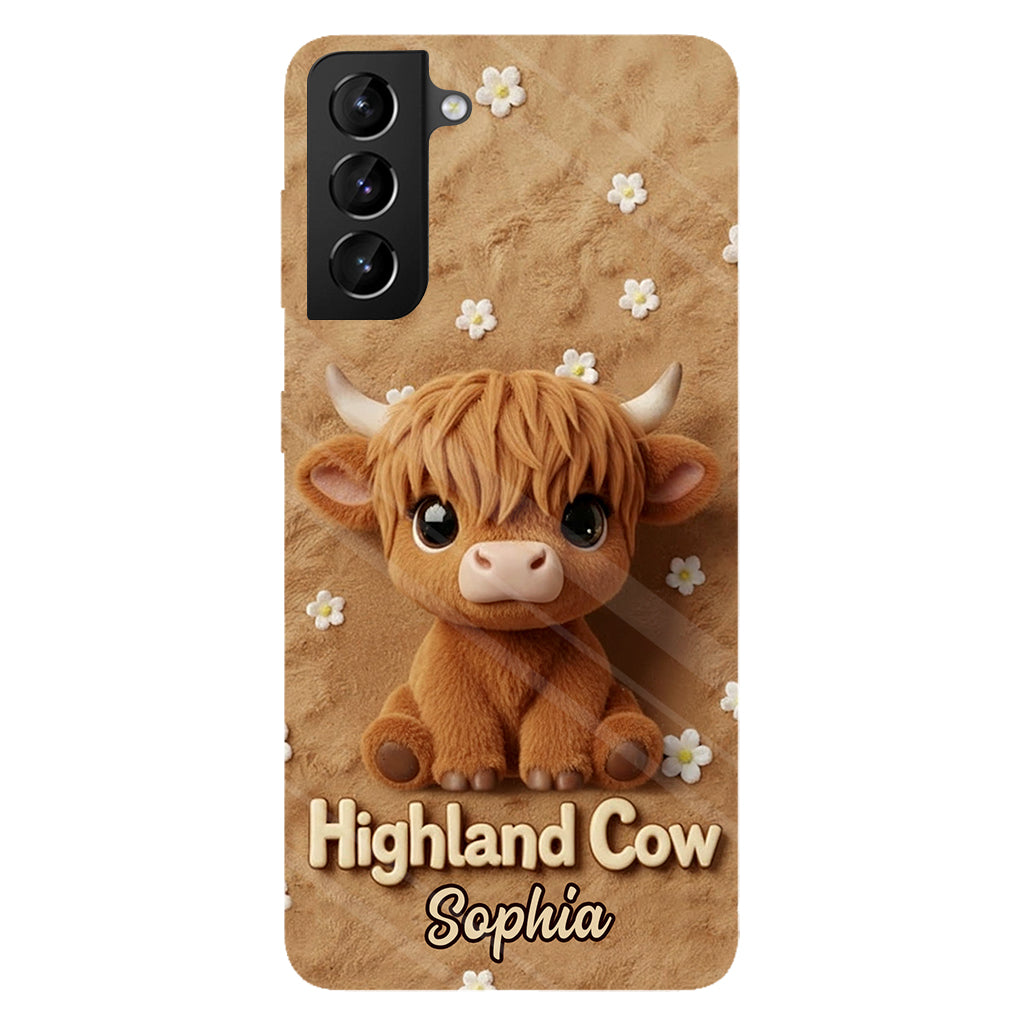 Just A Girl Who Loves Highland Cows - Personalized Highland Cow Full Print Phone Case