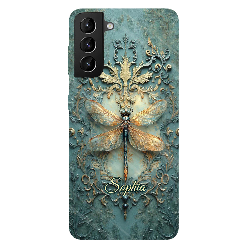 Stunning Dragonfly - Personalized Dragonfly Full Print Phone Case