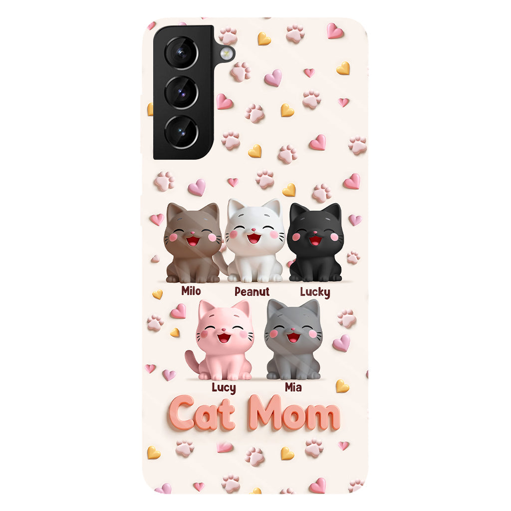 Cat Mom - Personalized Cat Full Print Phone Case