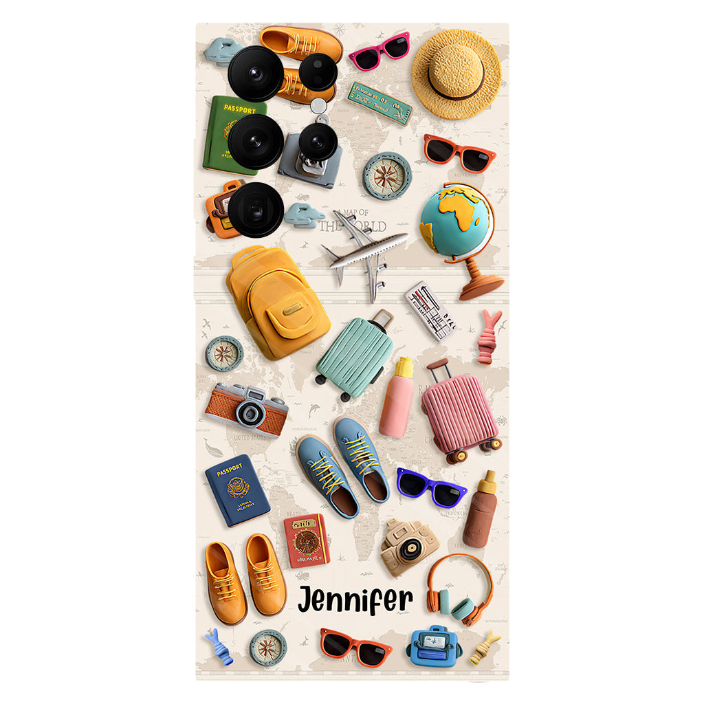 Just A Girl Who Loves Traveling - Personalized Travelling Full Print Phone Case