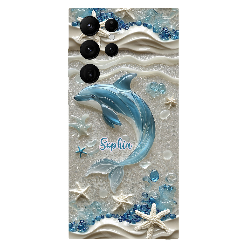 Love Dophins - Personalized Dolphin Full Print Phone Case