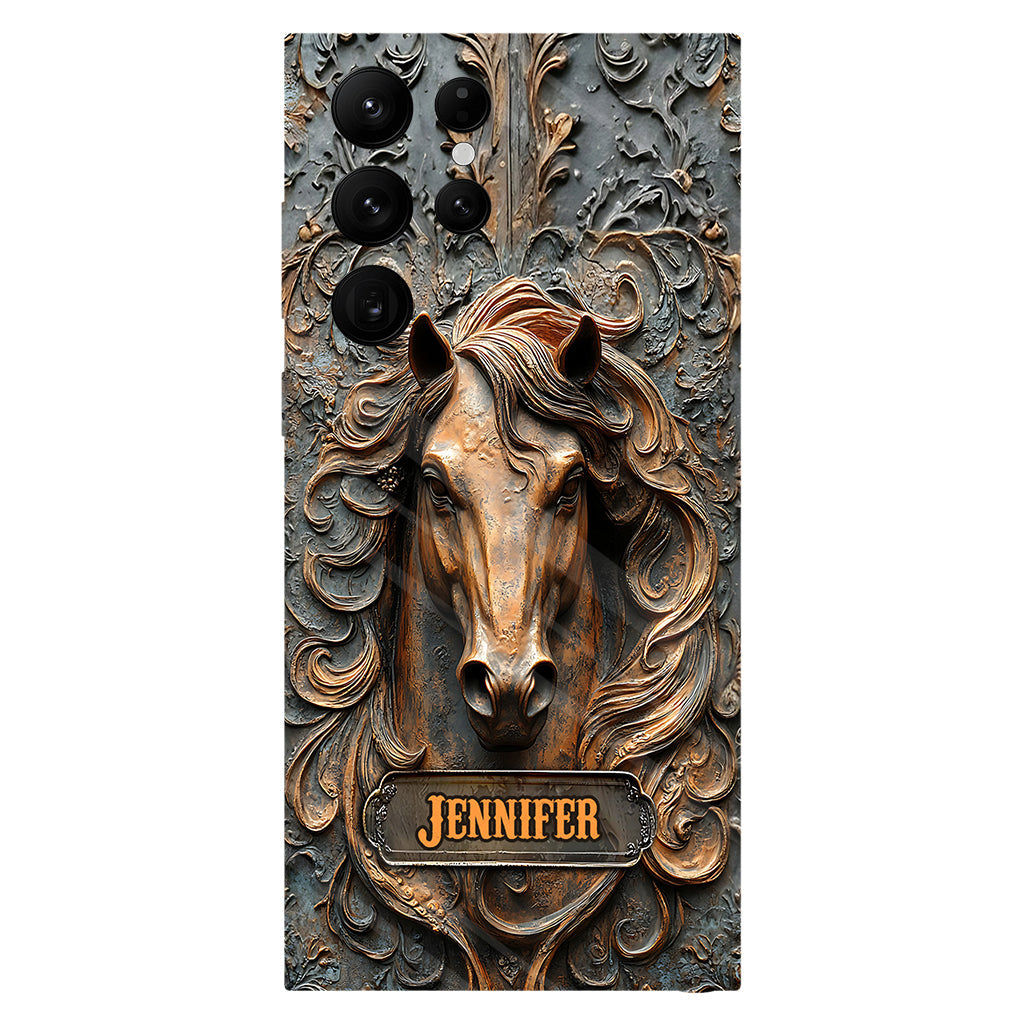 Love Horses - Personalized Horse Full Print Phone Case