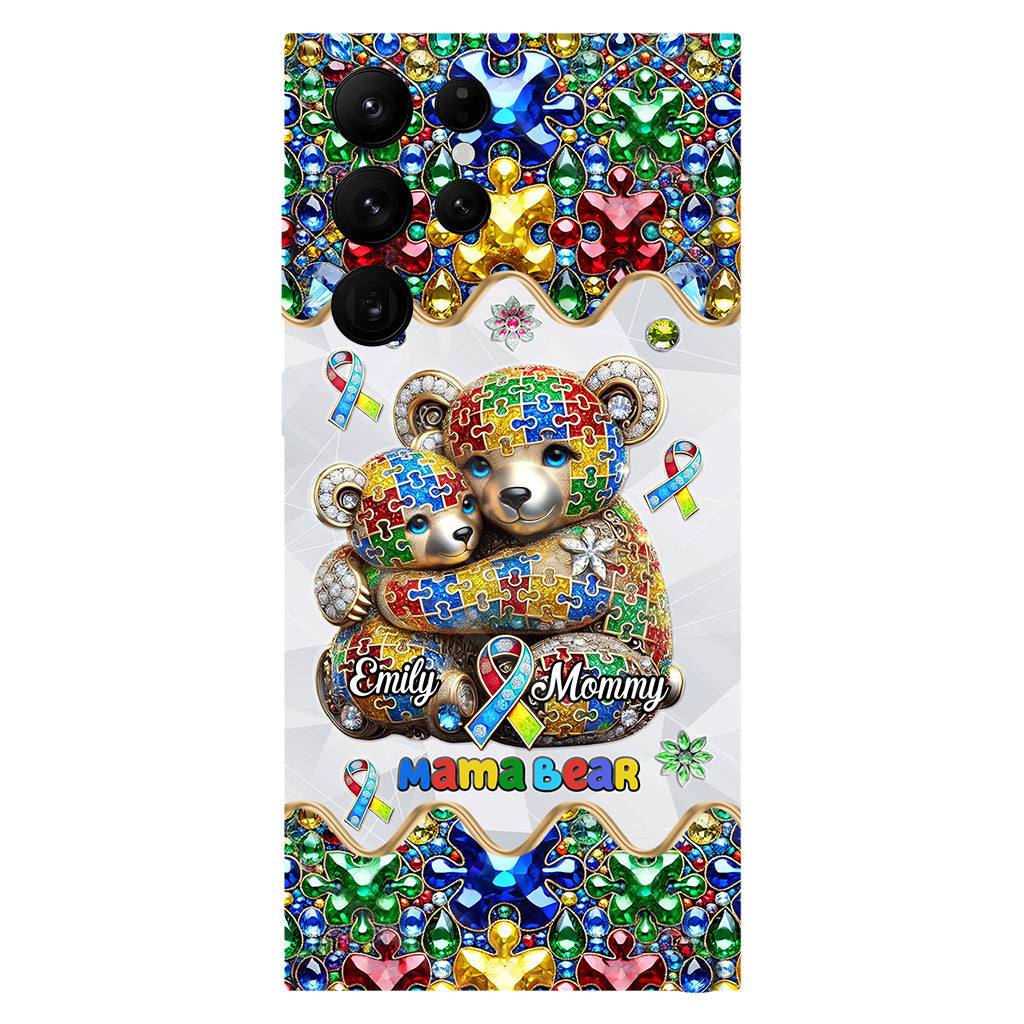 Mama Bear - Personalized Autism Awareness Full Print Phone Case