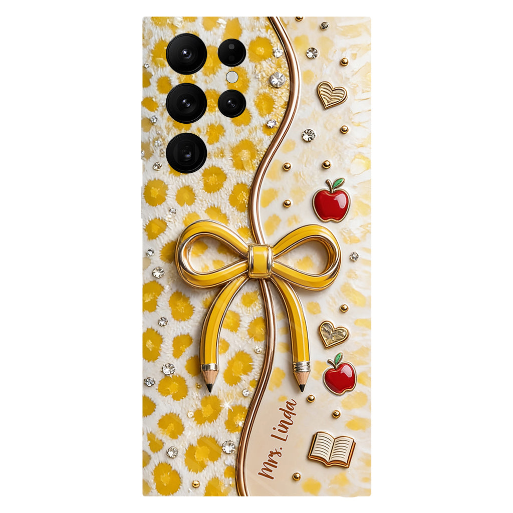 Back To School - Personalized Teacher Full Print Phone Case