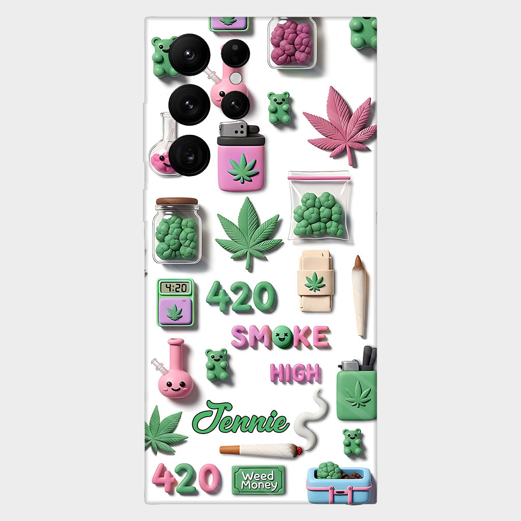 Stoner Chic - Personalized Weed Full Print Phone Case