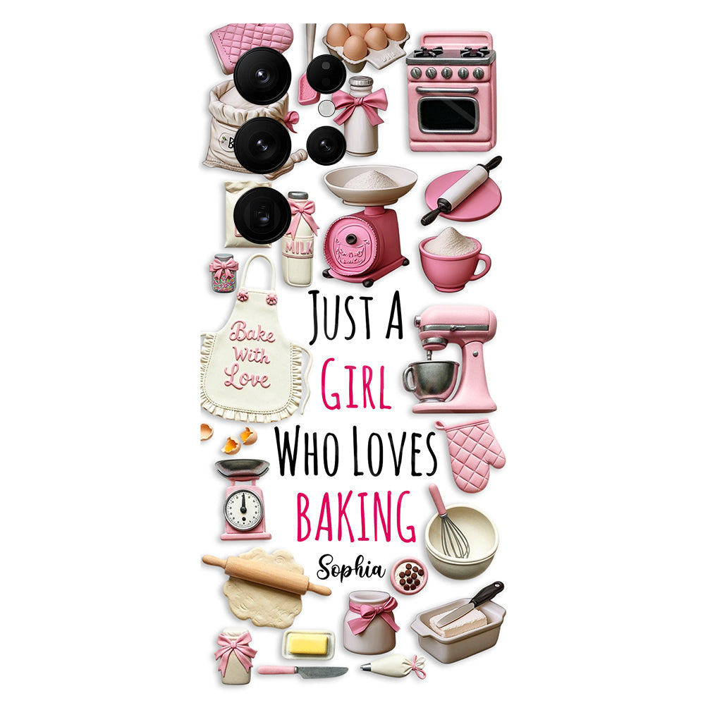 Just A Girl Who Loves Baking - Personalized Baking Full Print Phone Case