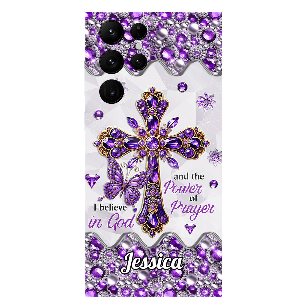 I Believe In God - Personalized Christian Full Print Phone Case