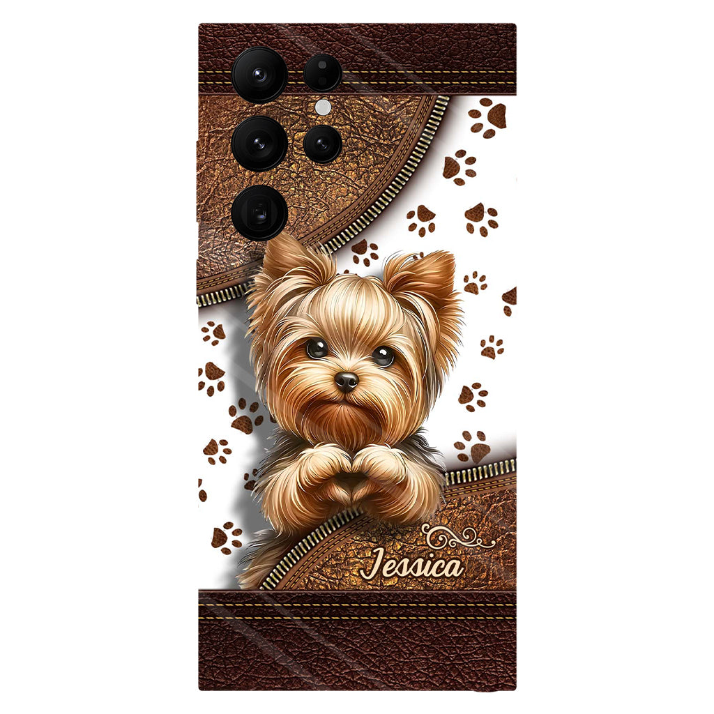 Cute Yorkshire Terrier - Personalized Dog Full Print Phone Case