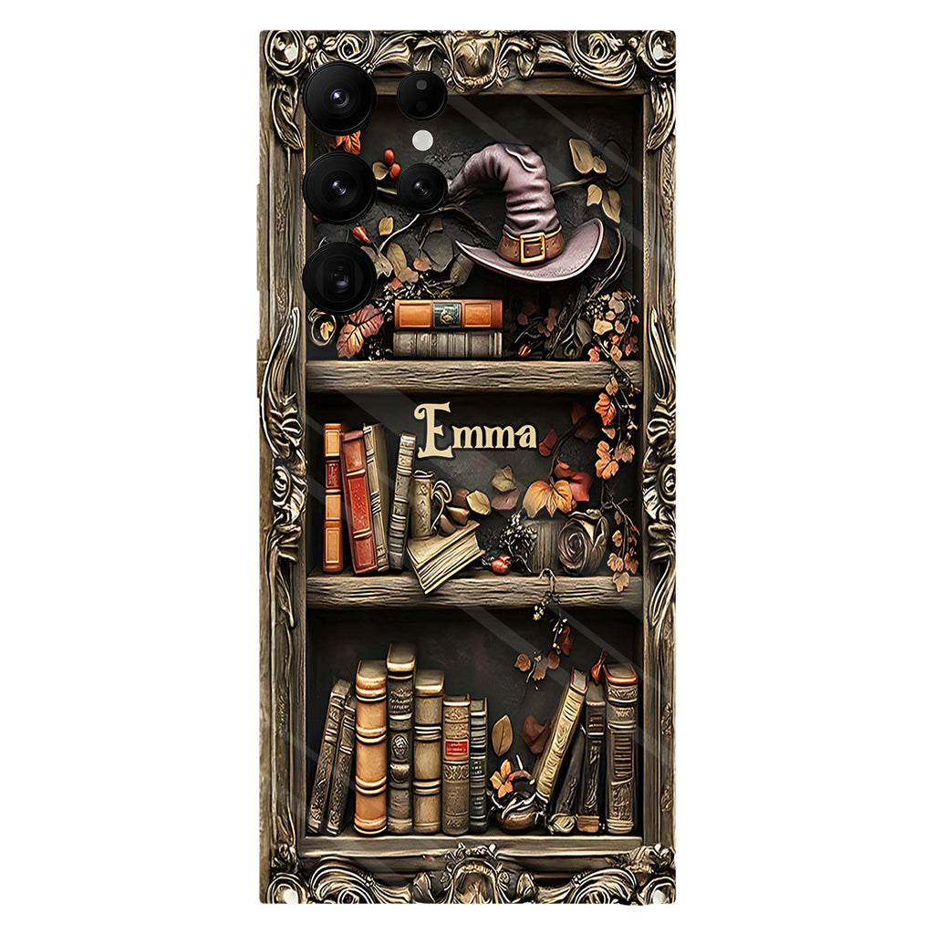 Hat And Books - Personalized Witch Full Print Phone Case