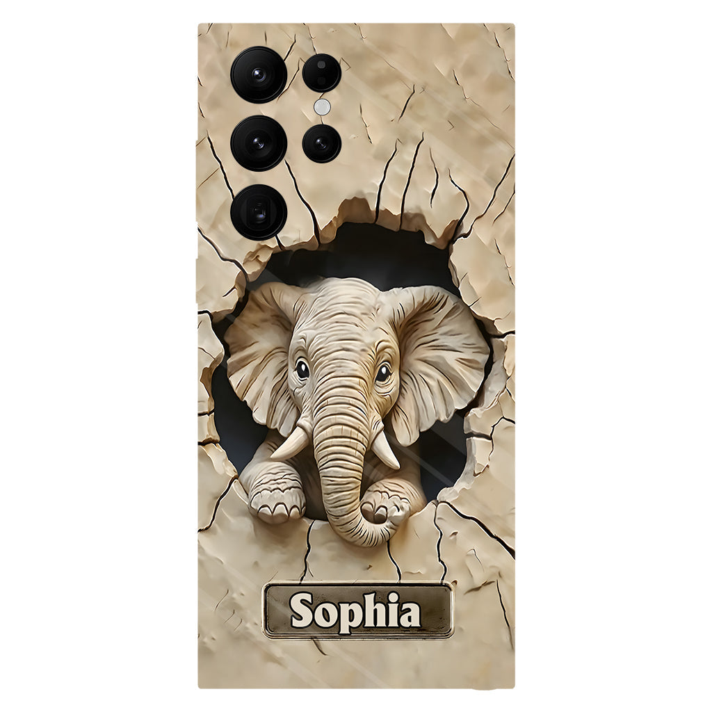 Love Elephant - Personalized Elephant Full Print Phone Case