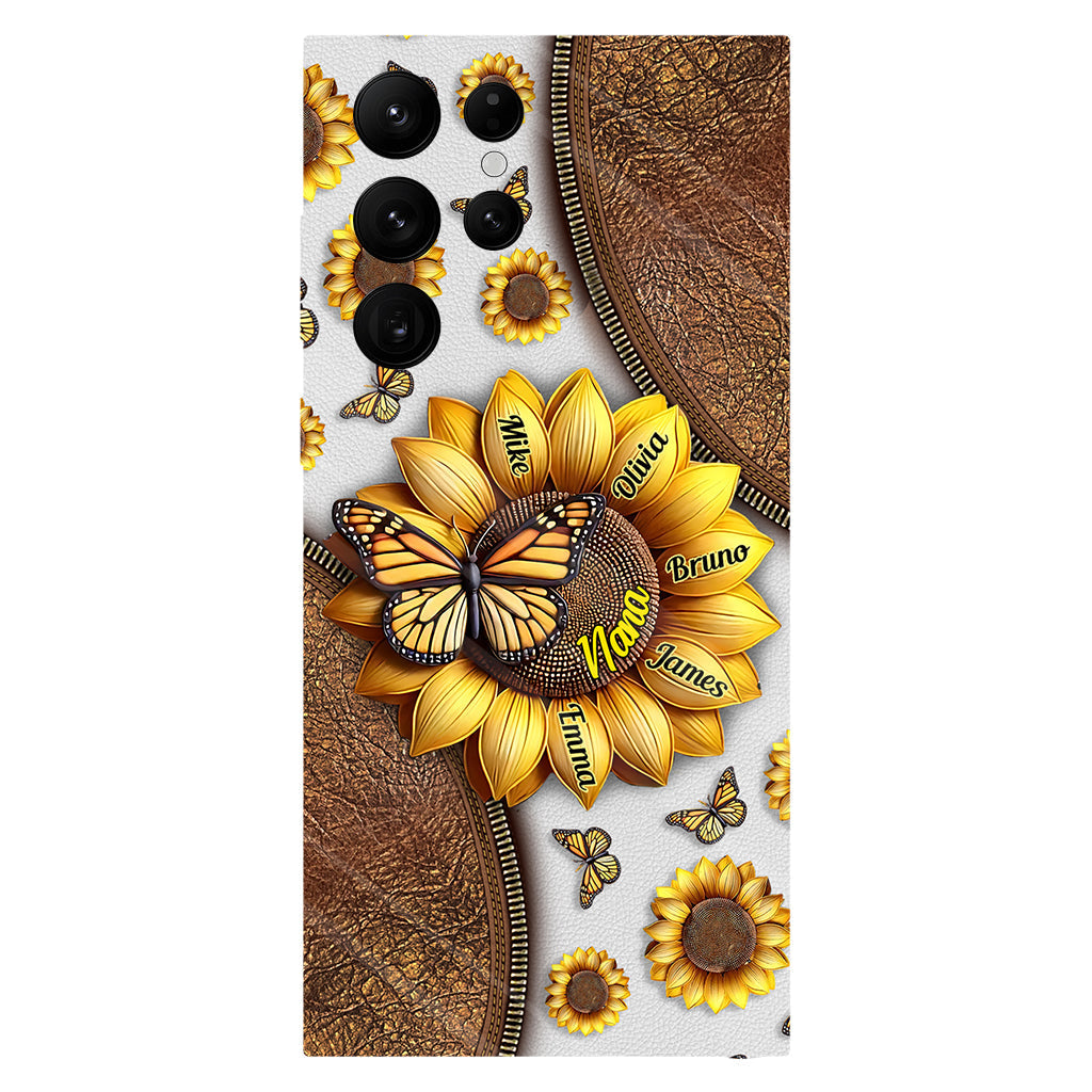 Sunflower Gift For Grandma Mom - Personalized Grandma Full Print Phone Case